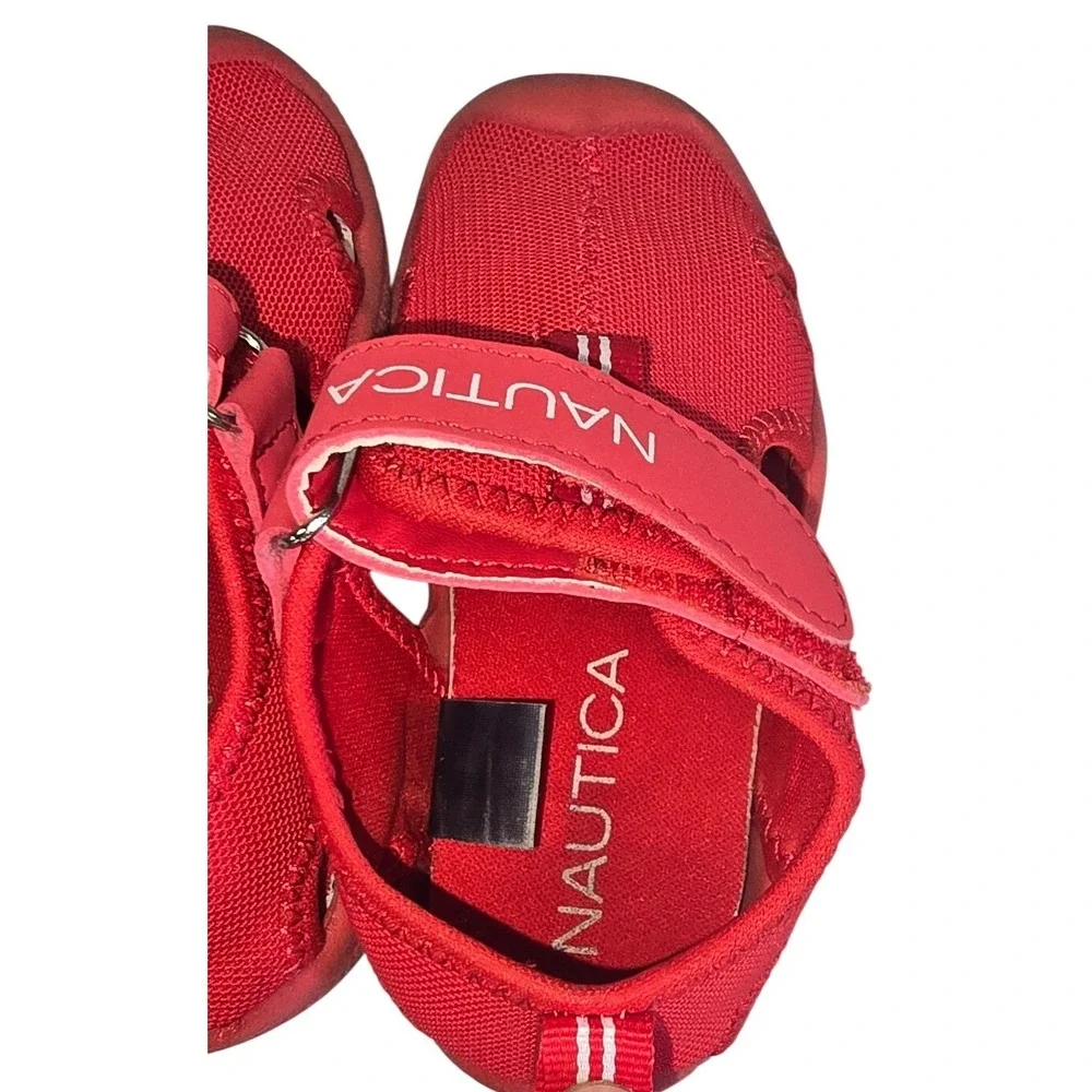 Nautica Kettle Gulf Boys Red Water Shoes Sandals Size‎ 7 Toddler Mesh Closed Toe